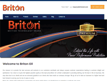 Tablet Screenshot of britonoil.com